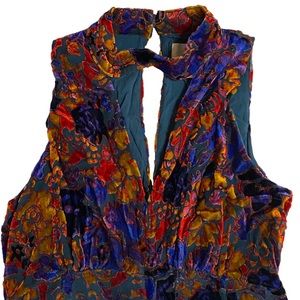 Ava Flocked Jumpsuit